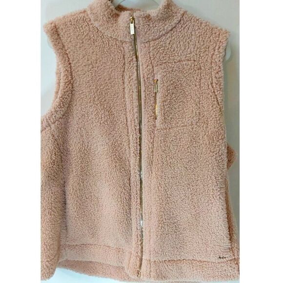 Calvin Klein Pink Sherpa Fleece Vest! - Picture 5 of 5